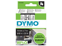 Labeltape Dymo 40913 D1 720680 9mmx7m zwart op wit