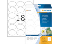 Etiket HERMA 4358 63.5x42.3mm verwijderbaar ovaal 450stuks