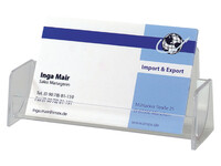 Visitekaartbak Sigel VA120 voor 50 kaarten 94x85mm hard plastic glashelder