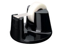 Plakbandhouder tesa Easy Cut® compact + 1 rol plakband invisible 19mmx33mm zwart