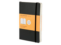 Notitieboek Moleskine pocket 90x140mm lijn soft cover zwart