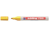 Viltstift edding 750 lakmarker rond geel 2-4mm