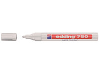 Viltstift edding 750 lakmarker rond 2-4mm wit