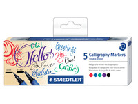 Kalligrafiepen Staedtler duo punt 2.0 en 3.5mm ass