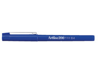 Fineliner Artline 200 rond fijn blauw