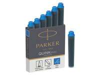 Inktpatroon Parker Quink mini tbv Parker esprit koningsblauw pak à 6 stuks