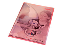 L-map Leitz Premium copy safe 0.15mm PVC A4 rood