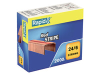 Nieten Rapid 24/6 verkoperd red stripe 2000 stuks