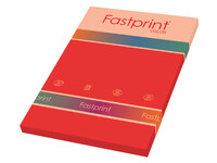 Kopieerpapier Fastprint A4 120gr felrood 100vel
