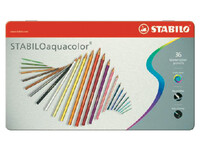 Kleurpotloden STABILO aquacolor 1636 blik à 36 kleuren