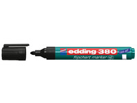 Viltstift edding 380 flipover rond zwart 1.5-3mm