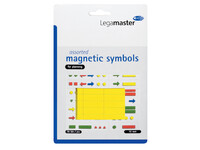 Magneet Legamaster symbolen 10mm geel assorti