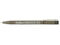 Fineliner Artline 0.3mm zwart