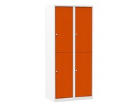 Lockerkast Ceha Multi-Color Glad 4-deurs 600mm Oranje